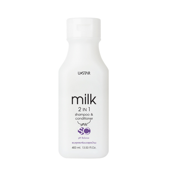 Milk 2 in 1 Shampoo & Conditioner (400ml)