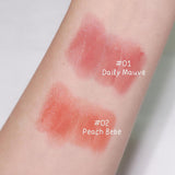 Zignature Maxx Cover Crystal Glam Lipstick  #02 Peach Bebe